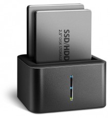 Axagon ADSA-D25 USB 3.2 Gen1 SATA Fekete dual dokkol&oacute; &aacute;llom&aacute;s Iroda &eacute;s sz&aacute;m&iacute;t&aacute;stechnika - Adatt&aacute;rol&oacute; / merevlemez - Kieg&eacute;sz&iacute;tő - 395305