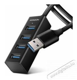 Axagon HUE-M1A 4 portos USB3.0 mini HUB Iroda &eacute;s sz&aacute;m&iacute;t&aacute;stechnika - Notebook kieg&eacute;sz&iacute;tő - USB hub / eloszt&oacute; - 391753