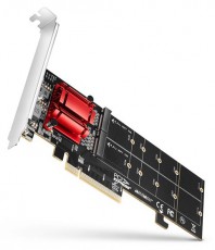 Axagon PCEM2-ND PCI-Express - NVME+M-key/dataswitch/SP/LP M.2 adapter Iroda és számítástechnika - Adattároló / merevlemez - Kiegészítő - 404719