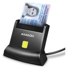 Axagon CRE-SM4N USB Smart card StandReader okos k&aacute;rtyaolvas&oacute; - Mem&oacute;ria k&aacute;rtya / Pendrive - K&aacute;rtya olvas&oacute; - 459131