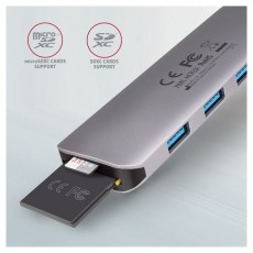 Axagon HMC-HCR3A SuperSpeed USB-C COMBO 5in1 HUB Iroda &eacute;s sz&aacute;m&iacute;t&aacute;stechnika - Sz&aacute;m&iacute;t&oacute;g&eacute;p tartoz&eacute;k - USB k&aacute;bel - 458801