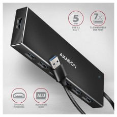 Axagon HUE-F7A SuperSpeed USB-A FLAT hub Iroda &eacute;s sz&aacute;m&iacute;t&aacute;stechnika - Egy&eacute;b sz&aacute;m&iacute;t&aacute;stechnikai term&eacute;k - 459257