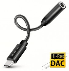 Axagon ADA-HC, Hi-Res DAC audio adapter, 384kHz / 32bit stereo, USB-C to 3,5mm jack Iroda és számítástechnika - Számítógép tartozék - Hangkártya - 503330
