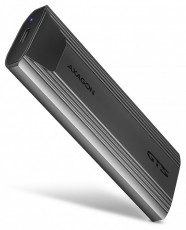 Axagon EEM2-GTS2 USB-C 3.2 Gen 2 M.2 NVMe/SATA szürke csavar nélküli külső SSD ház Iroda és számítástechnika - Adattároló / merevlemez - Kiegészítő - 507219