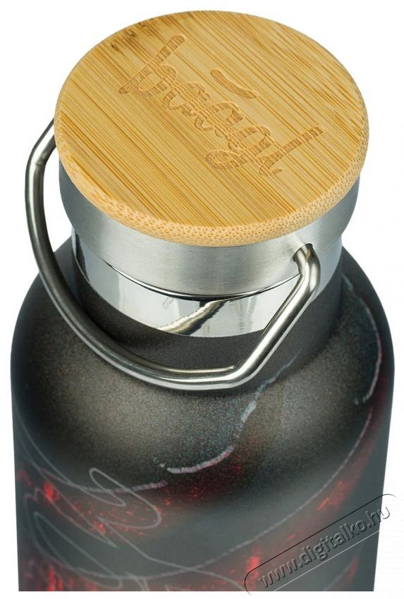 BAAGL Hőtart&oacute; kulacs bambusz kupakkal - L&aacute;va, 500 ml Konyhai term&eacute;kek - Ed&eacute;ny - Termosz - 528496