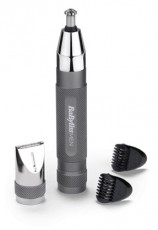 Babyliss E116E Super X-Metal Series szürke-ezüst orr- és fülszőrzetnyíró szemöldök trimmerrel Szépségápolás / Egészség - Szőrtelenítő / borotva - Arc- és testszőrzet vágó, formázó - 501791