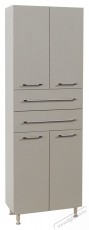 Badenmob 008 f&uuml;rdőszobai szekr&eacute;ny, 2 polc, 2 fi&oacute;k, MDF, forg&aacute;cslap, 180x60x31,6 cm, RAL 7044 H&aacute;ztart&aacute;s / Otthon / K&uuml;lt&eacute;r - F&uuml;rdőszoba / wc - Kieg&eacute;sz&iacute;tő - 536066