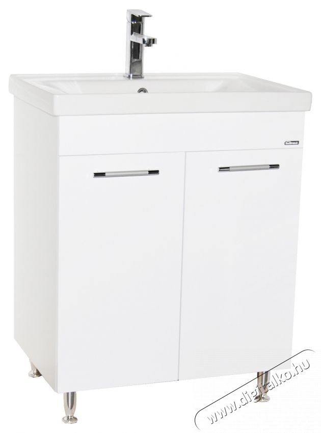 Badenmob 054 b&uacute;toralap &eacute;s mosd&oacute;kagyl&oacute;, festett MDF front, oldalfalak forg&aacute;cslap, 60 cm, f&eacute;nyes feh&eacute;r H&aacute;ztart&aacute;s / Otthon / K&uuml;lt&eacute;r - Egy&eacute;b h&aacute;ztart&aacute;si term&eacute;k - 536068