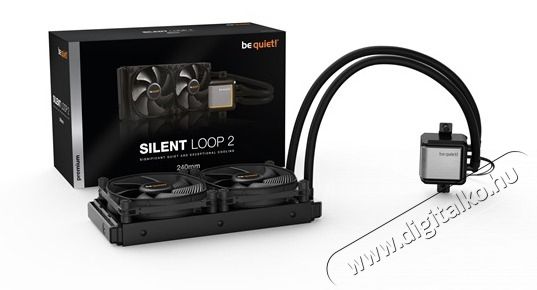 BE QUIET ! SILENT LOOP 2 240mm 2x120mm v&iacute;zhűt&eacute;ses processzor hűtő Iroda &eacute;s sz&aacute;m&iacute;t&aacute;stechnika - Sz&aacute;m&iacute;t&oacute;g&eacute;p tartoz&eacute;k - Ventil&aacute;tor - 463054