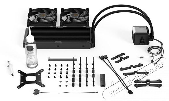BE QUIET ! SILENT LOOP 2 240mm 2x120mm v&iacute;zhűt&eacute;ses processzor hűtő Iroda &eacute;s sz&aacute;m&iacute;t&aacute;stechnika - Sz&aacute;m&iacute;t&oacute;g&eacute;p tartoz&eacute;k - Ventil&aacute;tor - 463054