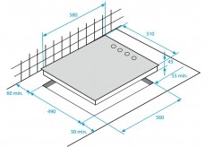 Beko HIC64402 be&eacute;p&iacute;thető elektromos főzőlap Konyhai term&eacute;kek - S&uuml;tő-főzőlap, tűzhely (be&eacute;p&iacute;thető) - Elektromos főzőlap (be&eacute;p&iacute;thető) - 318411
