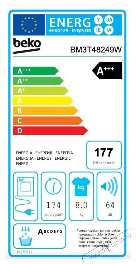 Beko BM3T48249W H&aacute;ztart&aacute;s / Otthon / K&uuml;lt&eacute;r - Mos&oacute;g&eacute;p / sz&aacute;r&iacute;t&oacute;g&eacute;p - Sz&aacute;r&iacute;t&oacute;g&eacute;p - 504328