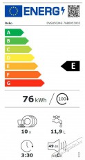 Beko DVS05024S MOSOGAT&Oacute;G&Eacute;P 10 TER&Iacute;T&Eacute;K KESKENY Konyhai term&eacute;kek - Mosogat&oacute;g&eacute;p - Keskeny (45cm-ig) szabadon&aacute;ll&oacute; mosogat&oacute;g&eacute;p - 364998