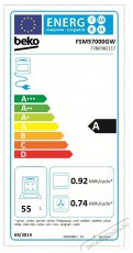 Beko FSM57000GW elektromos tűzhely Konyhai term&eacute;kek - S&uuml;tő-főzőlap, tűzhely (szabadon&aacute;ll&oacute;) - Elektromos tűzhely (szabadon&aacute;ll&oacute;) - 345487