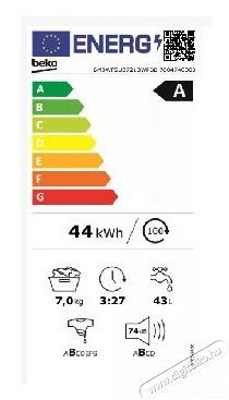 Beko BM3WFSU38213WPBB 8 kg el&ouml;lt&ouml;ltős mos&oacute;g&eacute;p H&aacute;ztart&aacute;s / Otthon / K&uuml;lt&eacute;r - Mos&oacute;g&eacute;p / sz&aacute;r&iacute;t&oacute;g&eacute;p - El&ouml;lt&ouml;ltős norm&aacute;l (60cm-ig) mos&oacute;g&eacute;p - 505085