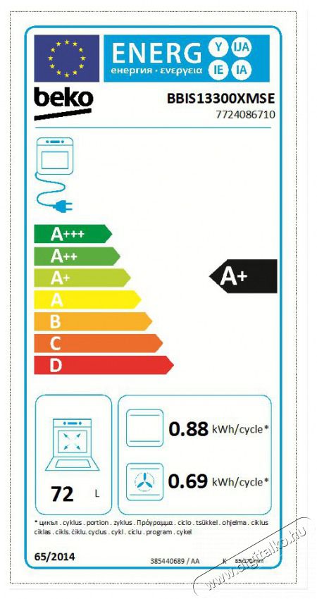 Beko BBIS13300XMSE be&eacute;p&iacute;thető s&uuml;tő Konyhai term&eacute;kek - S&uuml;tő-főzőlap, tűzhely (be&eacute;p&iacute;thető) - S&uuml;tő (be&eacute;p&iacute;thető) - 505208
