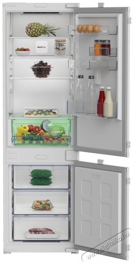 Beko B3BCNA294HS be&eacute;p&iacute;thető alulfagyaszt&oacute;s hűtő Konyhai term&eacute;kek - Hűtő, fagyaszt&oacute; (be&eacute;p&iacute;thető) - Alulfagyaszt&oacute;s kombin&aacute;lt hűtő - 531378