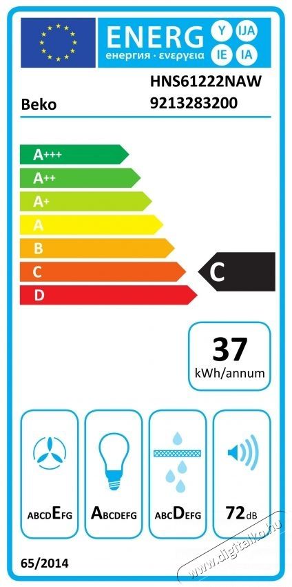 Beko HNS61222NAW elsz&iacute;v&oacute; Konyhai term&eacute;kek - P&aacute;raelsz&iacute;v&oacute; - Hagyom&aacute;nyos - 531618