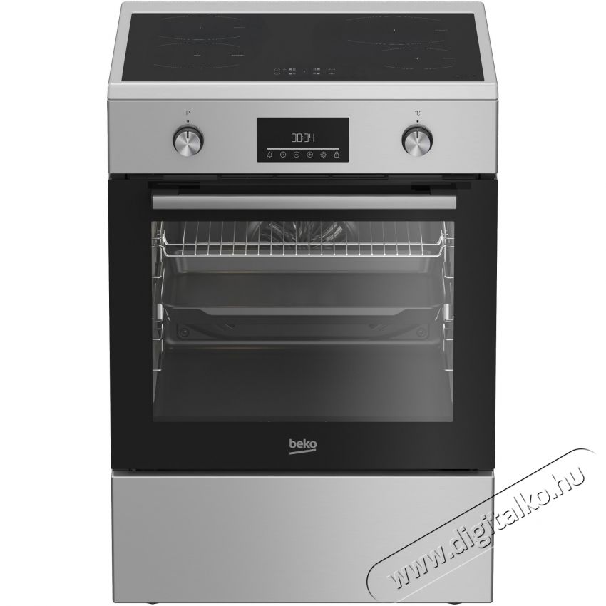 Beko FBSM69301SXT Elektromos tűzhely, 4 főzőz&oacute;na, Booster, Gőzzel r&aacute;seg&iacute;tett főz&eacute;s, Időz&iacute;tő, A energiaoszt&aacute;ly, 60 cm, Ez&uuml;st Konyhai term&eacute;kek - S&uuml;tő-főzőlap, tűzhely (szabadon&aacute;ll&oacute;) - Elektromos tűzhely (szabadon&aacute;ll&oacute;) - 533001