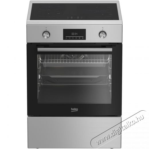 Beko FBSM69301SXT Elektromos tűzhely, 4 főzőz&oacute;na, Booster, Gőzzel r&aacute;seg&iacute;tett főz&eacute;s, Időz&iacute;tő, A energiaoszt&aacute;ly, 60 cm, Ez&uuml;st Konyhai term&eacute;kek - S&uuml;tő-főzőlap, tűzhely (szabadon&aacute;ll&oacute;) - Elektromos tűzhely (szabadon&aacute;ll&oacute;) - 533001