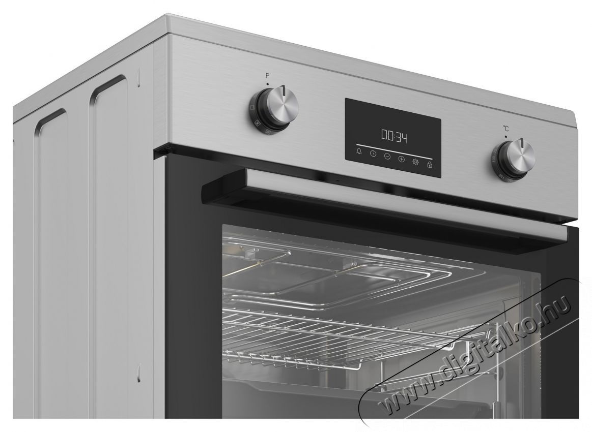 Beko FBSM69301SXT Elektromos tűzhely, 4 főzőz&oacute;na, Booster, Gőzzel r&aacute;seg&iacute;tett főz&eacute;s, Időz&iacute;tő, A energiaoszt&aacute;ly, 60 cm, Ez&uuml;st Konyhai term&eacute;kek - S&uuml;tő-főzőlap, tűzhely (szabadon&aacute;ll&oacute;) - Elektromos tűzhely (szabadon&aacute;ll&oacute;) - 533001