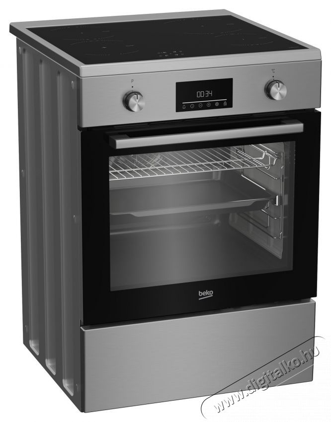 Beko FBSM69301SXT Elektromos tűzhely, 4 főzőz&oacute;na, Booster, Gőzzel r&aacute;seg&iacute;tett főz&eacute;s, Időz&iacute;tő, A energiaoszt&aacute;ly, 60 cm, Ez&uuml;st Konyhai term&eacute;kek - S&uuml;tő-főzőlap, tűzhely (szabadon&aacute;ll&oacute;) - Elektromos tűzhely (szabadon&aacute;ll&oacute;) - 533001