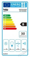 Beko Beko HNT63322XH be&eacute;p&iacute;thető teleszk&oacute;pos p&aacute;raelsz&iacute;v&oacute;, 320 m&sup3;/h maxim&aacute;lis l&eacute;g&aacute;raml&aacute;s, F&eacute;m szűrő, 60cm, Inox Konyhai term&eacute;kek - P&aacute;raelsz&iacute;v&oacute; - Be&eacute;p&iacute;thető / kih&uacute;zhat&oacute; - 533008