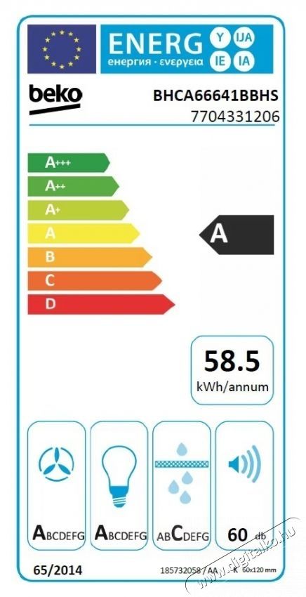 Beko BHCA66641BBHS Dekerat&iacute;v p&aacute;raelsz&iacute;v&oacute; Konyhai term&eacute;kek - P&aacute;raelsz&iacute;v&oacute; - Be&eacute;p&iacute;thető / kih&uacute;zhat&oacute; - 532967