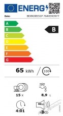 Beko BDIN38551P be&eacute;p&iacute;thető mosogat&oacute;g&eacute;p, 60 cm Konyhai term&eacute;kek - Mosogat&oacute;g&eacute;p - Norm&aacute;l (60cm) be&eacute;p&iacute;thető mosogat&oacute;g&eacute;p - 534859