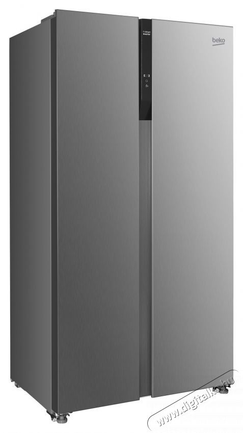 Beko GNO5324XPN Side by side hűtőszekr&eacute;ny, 532 l, C eenrgiaoszt&aacute;ly, No Frost, LED vil&aacute;g&iacute;t&aacute;s, Ajt&oacute;nyit&aacute;s jelzőhang, Eco funkci&oacute;, H 177 cm, Rozsdamentes ac&eacute;l Konyhai term&eacute;kek - Hűtő, fagyaszt&oacute; (szabadon&aacute;ll&oacute;) - Amerikai t&iacute;pus&uacute; Side By Side hűtő - 534873