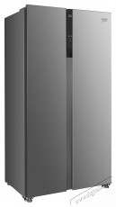 Beko GNO5324XPN Side by side hűtőszekr&eacute;ny, 532 l, C eenrgiaoszt&aacute;ly, No Frost, LED vil&aacute;g&iacute;t&aacute;s, Ajt&oacute;nyit&aacute;s jelzőhang, Eco funkci&oacute;, H 177 cm, Rozsdamentes ac&eacute;l Konyhai term&eacute;kek - Hűtő, fagyaszt&oacute; (szabadon&aacute;ll&oacute;) - Amerikai t&iacute;pus&uacute; Side By Side hűtő - 534873