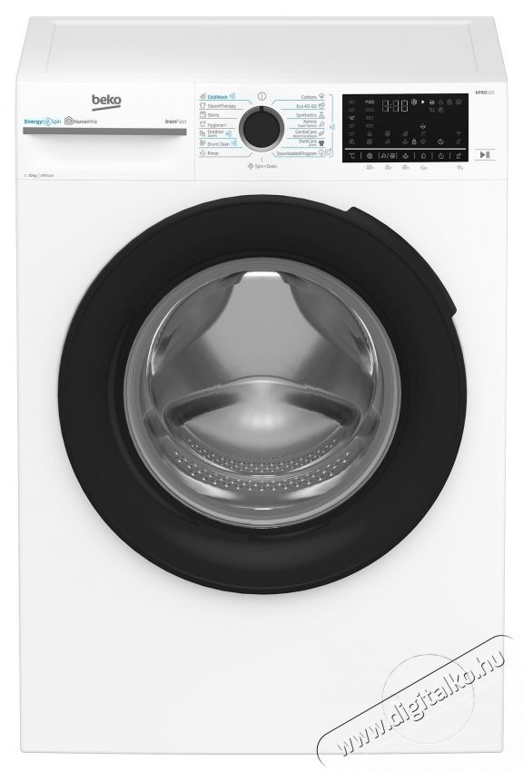 Beko BM5WFU610415W mos&oacute;g&eacute;p, 10 kg, 1400 rpm, &Uacute;jrahasznos&iacute;tott tart&aacute;ly, HomeWhiz WiFi-n kereszt&uuml;l, ProSmart inverter motor, AddXtra, Hygiene+, A energiaoszt&aacute;ly, Feh&eacute;r H&aacute;ztart&aacute;s / Otthon / K&uuml;lt&eacute;r - Mos&oacute;g&eacute;p / sz&aacute;r&iacute;t&oacute;g&eacute;p - El&ouml;lt&ouml;ltős norm&aacute;l (60cm-ig) mos&oacute;g&eacute;p - 536099