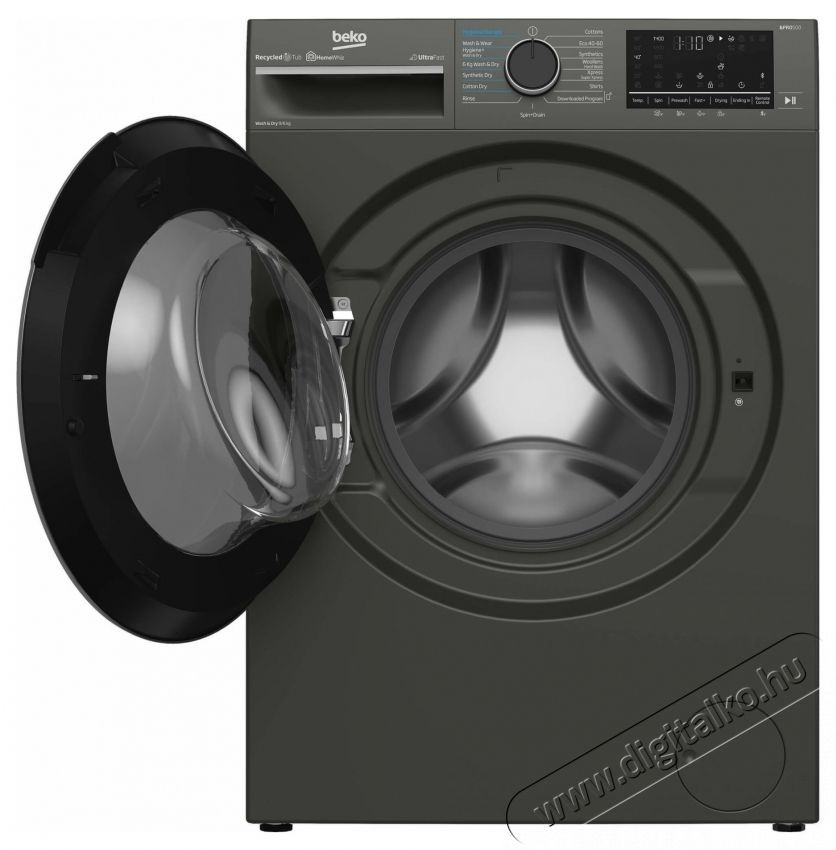 Beko B5DFT59442M Mos&oacute;g&eacute;p sz&aacute;r&iacute;t&oacute;val, Mos&aacute;s 9 kg, Sz&aacute;r&iacute;t&aacute;s 6 kg, 1400 RPM, A energiaoszt&aacute;ly, HygieneTherapy, SteamCure, HomeWhiz, ProSmart Inverter Motor, AddXtra, Sz&uuml;rke H&aacute;ztart&aacute;s / Otthon / K&uuml;lt&eacute;r - Mos&oacute;g&eacute;p / sz&aacute;r&iacute;t&oacute;g&eacute;p - Mos&oacute;-sz&aacute;r&iacute;t&oacute;g&eacute;p - 536113