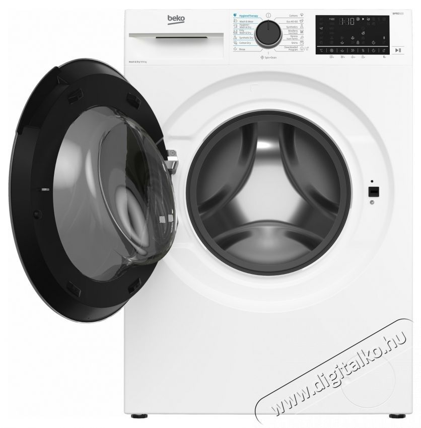 Beko B5DFT59442W Mos&aacute;s 9 kg, Sz&aacute;r&iacute;t&aacute;s 6 kg, 1400 RPM, A oszt&aacute;ly, HygieneTherapy, SteamCure, HomeWhiz, ProSmart Inverter Motor, AddXtra, Feh&eacute;r H&aacute;ztart&aacute;s / Otthon / K&uuml;lt&eacute;r - Mos&oacute;g&eacute;p / sz&aacute;r&iacute;t&oacute;g&eacute;p - Mos&oacute;-sz&aacute;r&iacute;t&oacute;g&eacute;p - 536115