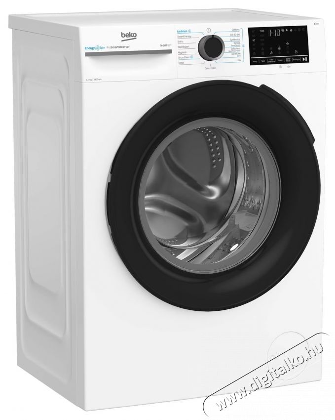 Beko mos&oacute;g&eacute;p BM3WFSU47415WB, 7 kg, 1400 ford., A energiaoszt&aacute;ly, Motor ProSmart Inverter, SteamCure, AddXtra, EnergySpin, Coldwash, Feh&eacute;r H&aacute;ztart&aacute;s / Otthon / K&uuml;lt&eacute;r - Mos&oacute;g&eacute;p / sz&aacute;r&iacute;t&oacute;g&eacute;p - El&ouml;lt&ouml;ltős norm&aacute;l (60cm-ig) mos&oacute;g&eacute;p - 536093