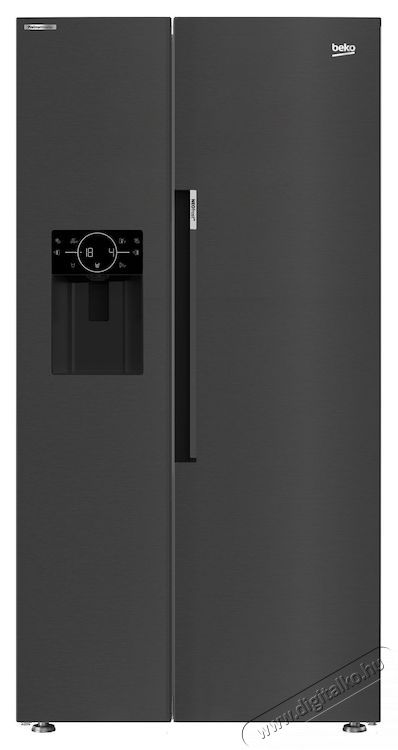 Beko GN162340XBRN Side by side hűtőszekr&eacute;ny,Inox Konyhai term&eacute;kek - Hűtő, fagyaszt&oacute; (szabadon&aacute;ll&oacute;) - Amerikai t&iacute;pus&uacute; Side By Side hűtő - 534875