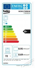 Beko BCBIS17300KSB be&eacute;p&iacute;thető s&uuml;tő, Elektromos, SteamShine &ouml;ntiszt&iacute;t&aacute;s, 72 l, A+ energiaoszt&aacute;ly, Fekete Konyhai term&eacute;kek - S&uuml;tő-főzőlap, tűzhely (be&eacute;p&iacute;thető) - S&uuml;tő (be&eacute;p&iacute;thető) - 537721