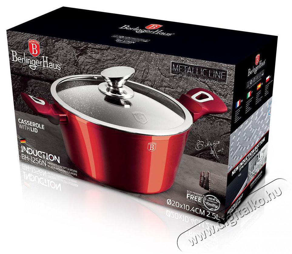 Berlinger Haus BH/1257N 24 cm-es l&aacute;bas fedővel Konyhai term&eacute;kek - Ed&eacute;ny - Faz&eacute;k / l&aacute;bas - 462284