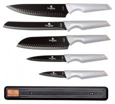 Berlinger Haus BH/2703 mágneses akasztóval, szürke 6 részes késkészlet Konyhai termékek - Étkészlet - Evőeszköz készlet - 499914