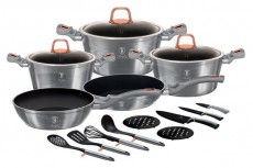 Berlinger Haus BH/7044 Moonlight Collection 17 részes edénykészlet Konyhai termékek - Edény - Edény készlet - 499920
