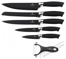 Berlinger Haus Blauman BL-5121 fekete 6 részes késkészlet Konyhai termékek - Konyhai eszköz - Kés / olló - 500072