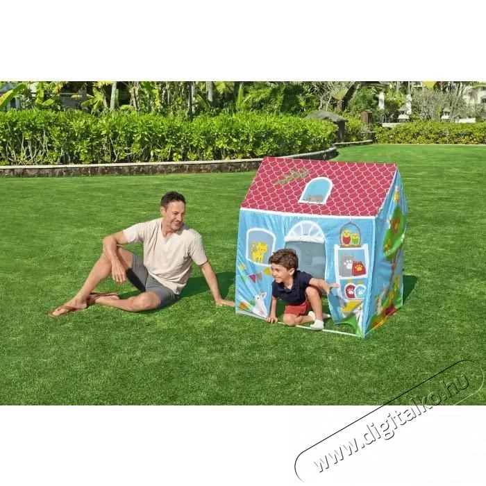 Bestway j&aacute;tsz&oacute;s&aacute;tor, Purrfect Pets Playhouse, 102x76x114 cm H&aacute;ztart&aacute;s / Otthon / K&uuml;lt&eacute;r - J&aacute;t&eacute;k / Sport - J&aacute;tsz&oacute;h&aacute;z - 534884