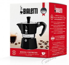 Bialetti Moka Color hatszem&eacute;lyes, fekete Konyhai term&eacute;kek - K&aacute;v&eacute;főző / k&aacute;v&eacute;&ouml;rlő / kieg&eacute;sz&iacute;tő - Kotyog&oacute; k&aacute;v&eacute;főző - 524352