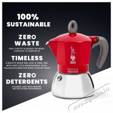 Bialetti Moka 6946 Induction Indukci&oacute;s 6 szem&eacute;lyes kotyog&oacute;s k&aacute;v&eacute;főző - piros Konyhai term&eacute;kek - K&aacute;v&eacute;főző / k&aacute;v&eacute;&ouml;rlő / kieg&eacute;sz&iacute;tő - Kotyog&oacute; k&aacute;v&eacute;főző - 524350