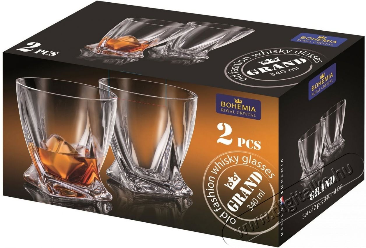 Bohemia Royal Crystal  Grand Poh&aacute;r 340 ml, 2 db-os szett Konyhai term&eacute;kek - Konyhai eszk&ouml;z - K&eacute;szlet / szett - 524395