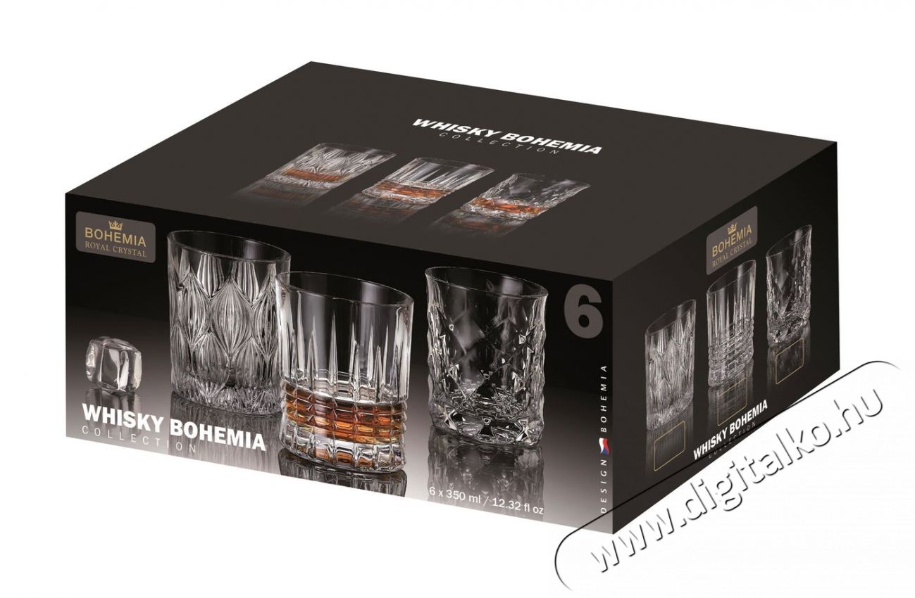 Bohemia Royal Crystal  poh&aacute;r 6 db 350 ml Bohemia whisky, dekor&aacute;ci&oacute; TINY Konyhai term&eacute;kek - Konyhai eszk&ouml;z - K&eacute;szlet / szett - 524401