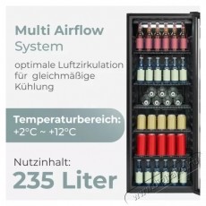 Bomann KSG 7292 fekete italhűtő Konyhai term&eacute;kek - Hűtő, fagyaszt&oacute; (szabadon&aacute;ll&oacute;) - Mini hűtő / minib&aacute;r - 531652