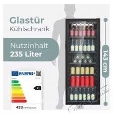 Bomann KSG 7292 fekete italhűtő Konyhai term&eacute;kek - Hűtő, fagyaszt&oacute; (szabadon&aacute;ll&oacute;) - Mini hűtő / minib&aacute;r - 531652