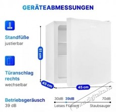 Bomann KB 7346 feh&eacute;r egyajt&oacute;s hűtő Konyhai term&eacute;kek - Hűtő, fagyaszt&oacute; (szabadon&aacute;ll&oacute;) - Mini hűtő / minib&aacute;r - 531647