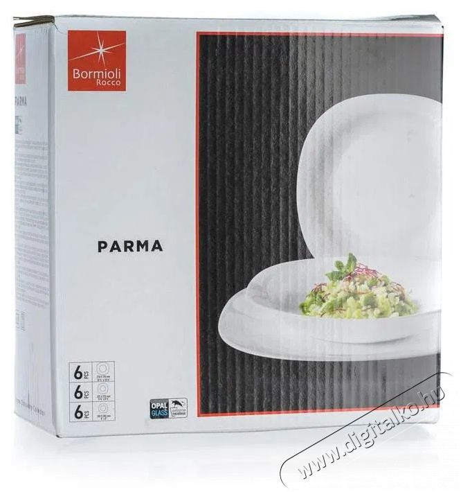 Bormioli PARMA t&aacute;ny&eacute;rk&eacute;szlet, 18 db Konyhai term&eacute;kek - &Eacute;tk&eacute;szlet - T&aacute;ny&eacute;r k&eacute;szlet - 504715